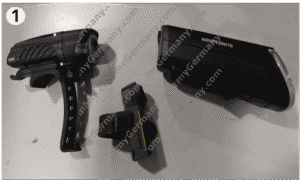 two Kryptonite bicycle lights and mounts placed on white surface